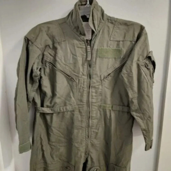 USAF Coveralls Flyers Fire Resistant Summer Men 40 Regular  Sage Green CWU-27/P - Picture 13 of 16